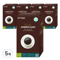 gomgom 溫和烘焙美式咖啡, 1g, 100入, 5個