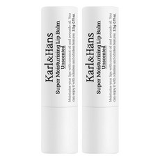 칼앤한스 슈퍼모이스처라이징 립밤 언센티드, 무향, 3.5g, 2개