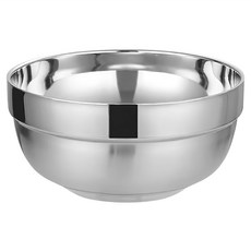 JAR 嚴選 鉑蒂304雙層加厚防摔隔熱碗 16 x 7cm 雙層隔熱不燙手 304不鏽鋼防摔耐用 簡約時尚餐具, 1個, 銀色