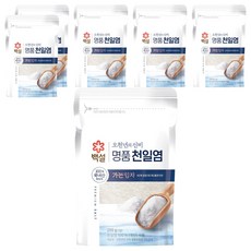 백설 오천년의 신비 가는입자 천일염, 6개, 250g
