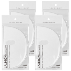 LaMon 拋棄式面膜紙 100個裝, 4個, 白色