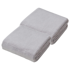 CB JAPAN 泡泡糖 超柔系列超細纖維3倍吸水毛巾, 2個, 典雅灰