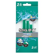 Schick 舒適牌 高級防滑輕便刀 滋潤型 18.8g, 3支, 1包, 2