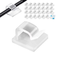 루미나잇 굵은 선 정리 클립, 60개, 투명