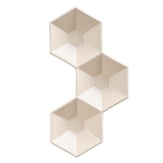 KIMSUNGHUN CERAMICS 霧面6角形拼接餐盤, 淺米色, 1個