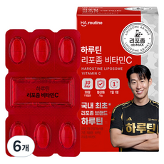 하루틴 리포좀 비타민C 33g, 30정, 6개