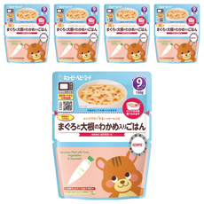 kewpie海帶芽野菜鮪魚粥9M,5包,130g - 寶寶副食品首選, 鮪魚