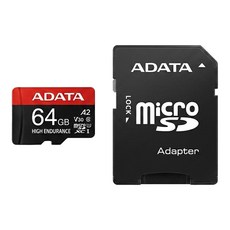 ADATA 威剛 A2 MicroSD 攝錄專用 記憶卡 AUSDX64GUI3V30SHA2-RA1, 64GB, 1個