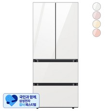[삼성 감사 페스티벌] [색상선택형] 삼성전자 비스포크 키친핏 김치플러스 4도어 냉장고 420L 방문설치, RQ42A94C1AP