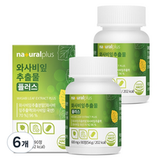 내츄럴플러스 와사비잎추출물 플러스 54g, 6개, 90정