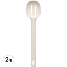 Moda Kitchen Viero 矽膠打孔炒匙, 白色, 2個