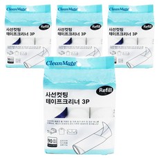 Clean Mate 斜切除塵滾筒補充包 3入, 4個