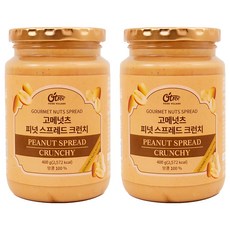오트리 고메넛츠 피넛 스프레드 크런치, 400g, 2개