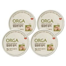 올가홀푸드 지중해의 카놀라유를 넣은 깔끔한 참치 통조림, 150g, 4개