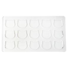 TRIARROW 三箭牌 加厚達克瓦茲模 2071 單穴5.2 x 4.6cm 貓咪, 透明色, 1個