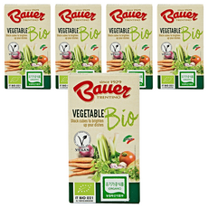 바우어 유기농 채소 스톡 큐브, 60g, 5개