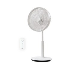lezen 循環式腳踏觸控遙控立式電風扇, LZEF-R132C(雲朵白)