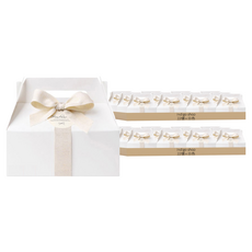 indigo shop 中型手提盒, 44個, 白色