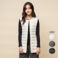 CARET 女款輕量長版羽絨背心