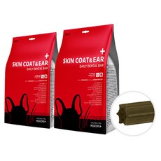 메디코펫 스킨 코트 & 이어 데일리 강아지 덴탈 바, 가수분해연어, 224g, 2개