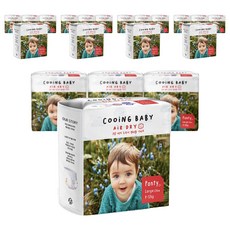Cooing 에어드라이 풀커버 팬티형 기저귀 어린이용, 대형(L), 520매