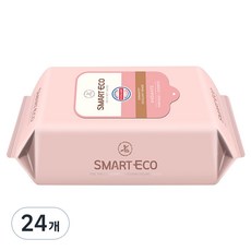 스마트에코 안단테 엠보 휴대용 리필형 아기물티슈, 62g, 20매, 24개