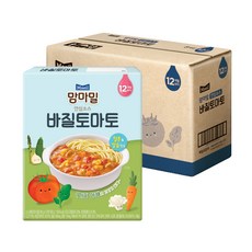 맘마밀 안심소스, 바질토마토, 160g, 8개