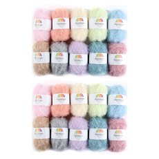 mamaknit 彩虹磨砂針織紗, 混色, 20個