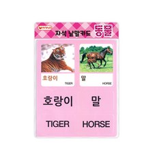 자석나라 자석 낱말카드 소형 동물, 1세트