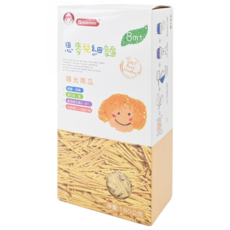 Nnutrinini 脆妮妮 思麥兒細麵 陽光南瓜 8個月以上寶寶適用 添加鈣鐵維生素 無鹽細麵條, 180g, 1盒