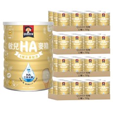 QUAKER 桂格 敏兒HA麥精 五種水果配方 6個月以上, 700g, 48罐