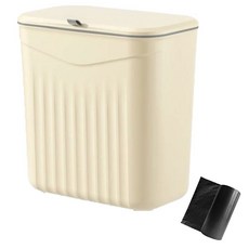 존글로벌 주방용 대형 쓰레기통 + 비닐봉투 20p, 베이지, 1개
