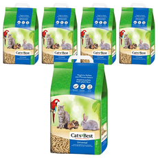 Cat's Best 藍標粗顆粒崩解型木屑砂 貓鼠兔適用, 5.5kg, 5袋, Unscented