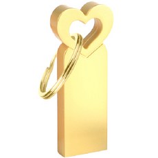 韓國 MuSt 愛心 USB 2.0 隨身碟 金色, 128GB