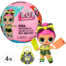 L.O.L Surprise 驚喜寶貝蛋 FIFA 女子世界盃 澳洲新西蘭 2023 綜合公仔 隨機出貨, 4個