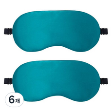 라붐 경량 심플 밀착 암막 아이마스크 수면안대 민트, 6개, 1개입