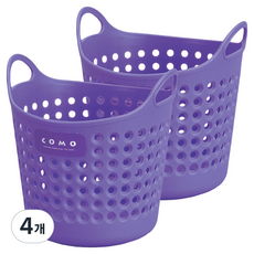 이노마타 원형 소프트 미니 바스켓 4460, 바이올렛, 4개