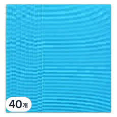 MaDaKkuMi 彩色瓦楞紙, 湖水藍, 40個
