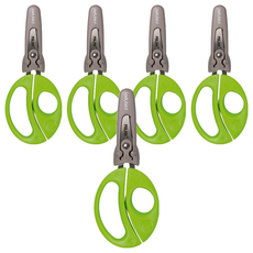 MILAN 小瓢蟲學童安全可攜式剪刀 含刀柄套, 4色隨機, 5支