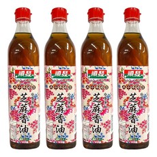 順發冷壓芝麻香油 五十年老店, 520ml, 4瓶