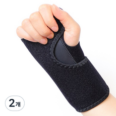 앙멧 알루미늄 손목 고정 보호대 블랙 오른손, 2개