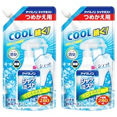 Hakugen 白元 衣物涼感噴霧補充包, 薄荷, 280ml, 2包