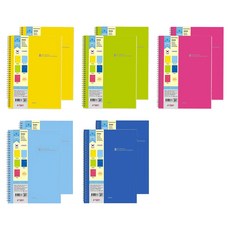 PENPIA 3500 線圈 PP 16開 橫線筆記本, 隨機出貨, 10個