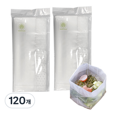 모나코올리브 음식물 찌꺼기 원샷 분리 싱크백 26 x 18 cm, 60개입, 2개