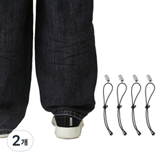 comet 褲腳防拖地夾 4入, 黑色, 2個