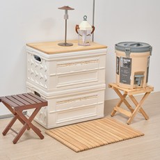 Ocean Well Life 浴室墊 防滑卷腳凳, 自然木色, 1張