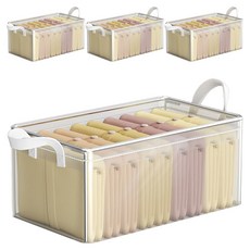 투명방수 리빙 수납 공간 박스 정리함, 4개