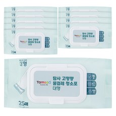 탐사 도톰한 고평량 물걸레 청소포 80g 대형 25p, 10개