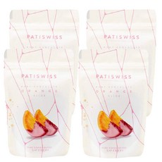 PATISWISS 橙片紅寶石巧克力, 糖漬乾燥橙片, 酸甜有嚼勁, 職人手工製作, 80g, 4包