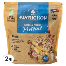 蛋白大豆水果穀麥片, 2個, 450g